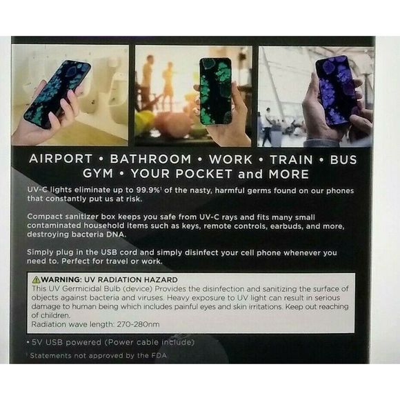 Phone Device Clean Case UV-C Light Kill Bacteria - Picture 8 of 8